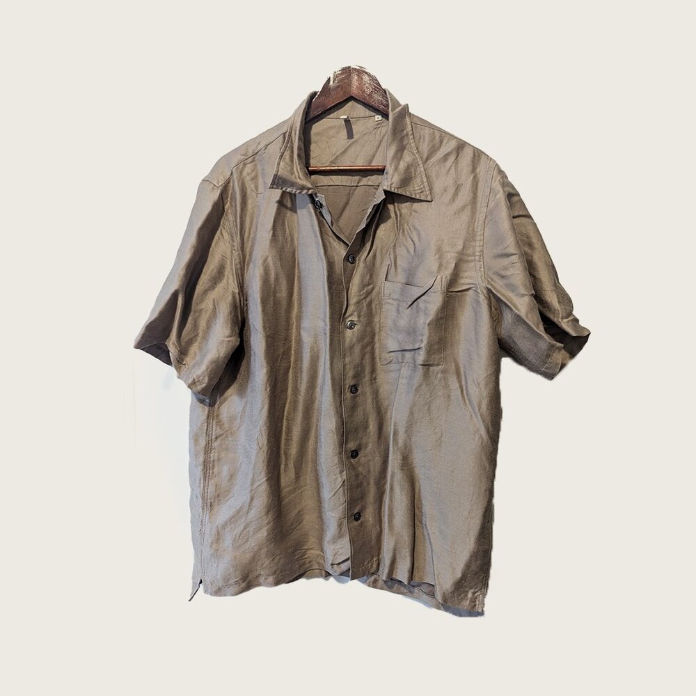 SUNFLOWER - Viscose/linen beige shirt - Sz XL